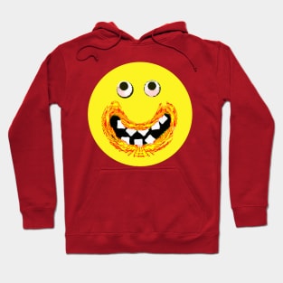 Goofy Smile Emoji Goofy Pixel Smilng Face Hoodie